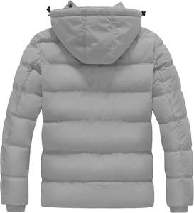 Veste matelassée coupe-vent 2026 avec capuche en polaire, personnalisable, pour homme, idéale pour l'extérieur en hiver, prix abordable, pour temps froid - Product Image 1
