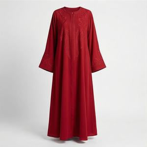 Abaya Musulmana Transpirable de Último Diseño con MOQ Bajo, Ropa de Moda Modesta Cómoda de Alta Calidad para Mujer, Ropa al por Mayor - Product Image 1
