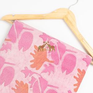 Tissu en coton 100% artisanal, imprimé à la main avec des motifs floraux ethniques traditionnels, fabriqué à Jaipur, respectueux de l'environnement, respirant - Product Image 5