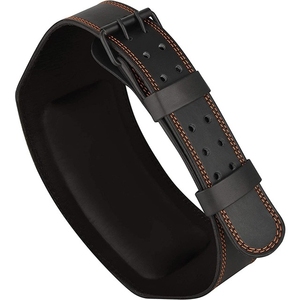 New Arrival Cowhide Leather Weightlifting <b>Belt</b> 7mm Gym Workout Back Support Custom Design OEM Adjustable <b>Weight</b> Lifting <b>Belt</b> - Product Image 4