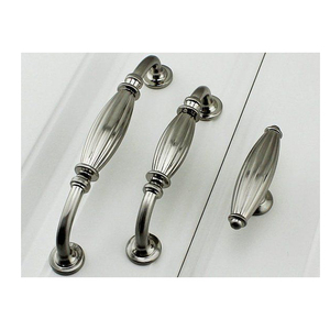 Classical Antique Silver Leaf Style Furniture Cabinet Wardrobe <b>Door</b> Pull Classical Handles - Product Image 6