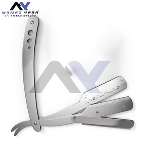 Single Edge Mens Stainless Steel <b>Straight</b> <b>Razor</b> for Salon Barber Professional Close Shave with <b>Straight</b> Edge <b>Blade</b> Shavette - Product Image 5