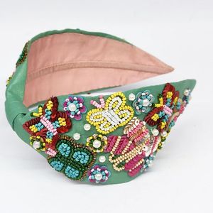 Élégant Bandeau Brodé Perlé Fait Main, Accessoire de Mode pour Cheveux pour Femmes et Filles - Product Image 5