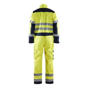 high visibility routine workwear hi vis coverall breathable safety focused utility clothing hi vis coverall reflective <b>strip</b> - Product Image 4
