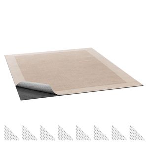 Tappetino Antiscivolo 5 X 7 Piedi con Doppia Superficie in Feltro e Base in Gomma, Protezione per Pavimenti in Legno, Imbottitura per Tappeti - Product Image 1