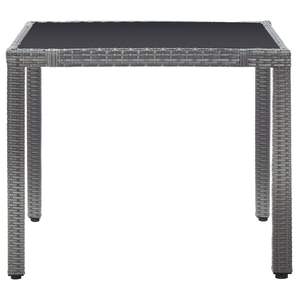 Set da pranzo in 5 pezzi con Patio in Rattan in grigio elegante collezione di mobili da esterno - Product Image 3