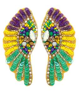 Boucles d'oreilles pendantes en perles faites à la main de haute qualité, bijoux de mode bohème pour femmes, prix de gros - Product Image 4