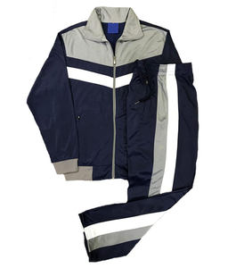 Custom Tracksuit Windbreaker Outfits Nylon Set Suit Sport Jacket Track Zip up <b>Wind</b> <b>Breaker</b> for Men and Pants Windproof Workout - Product Image 2