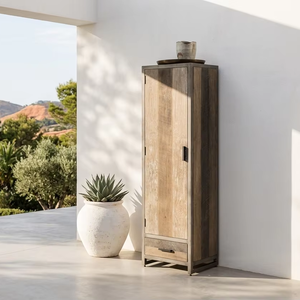 Cicino <b>Small</b> Solid Wood Side Cabinet Minimalist <b>Storage</b> Cabinet for Narrow Space Apartment and Hotel Interior - Product Image 1