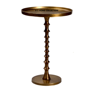 High Quality Luxury Side Table Antique <b>Silver</b> Finished Rounded <b>Top</b> Living Room Furniture At Inexpensive Price - Product Image 4