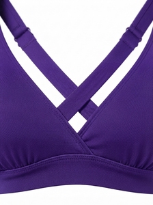 Sujetador Deportivo con Tirantes Cruzados para Mujer, Suave, Cómodo, Transpirable, para Entrenamiento, Running, Yoga, Fitness, Ropa Deportiva - Product Image 5