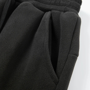 Men's <b>Wool</b> Fleece Sweatpants Elastic Waist Drawstring Casual Style Heavyweight Winter Wear Side Pockets Breathable <b>Pants</b> - Product Image 5