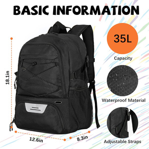 Sacs à dos de football personnalisés, sacs d'équipe sportive, sacs à dos de football avec impression de logo, fabricant OEM Pakistan, export. - Product Image 6