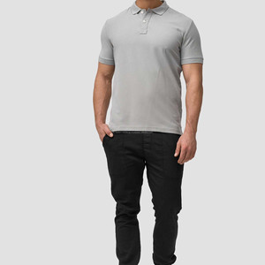 Polo de Golf transpirable bordado personalizado de algodón 100%, Polo de hombre con logotipo impreso personalizado de alta calidad - Product Image 1
