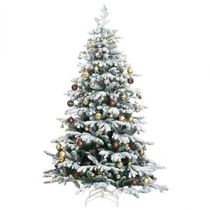 Sapin de Noël Artificiel Articulé avec 300 LED et Ensemble de Boules 82,7 Pouces - Product Image 4
