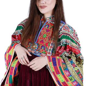Vestidos Afganos Vintage a Precio Competitivo, Material de Primera Calidad, Vestido Kuchi con Decoración de Encaje, Colores Personalizados - Product Image 4