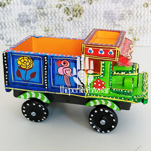 Camion en bois peint à la main, artisanat indien, décoration tendance pour la maison, de Perfect Bazaar, multicolore - Product Image 4