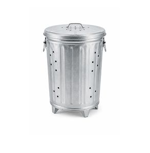 Contenedor de Compostaje para Exteriores de Acero Galvanizado de 20 Galones con Tapa - Product Image 1