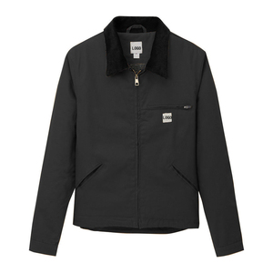 Chaqueta de lona recubierta ligera para hombre, impermeable, cortavientos, cómoda, para invierno, con diseño de capucha y logotipo personalizado. - Product Image 6