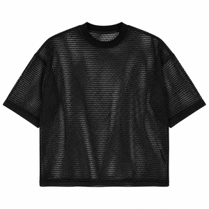 <b>Women's</b> Sexy Fishnet Crochet Crop <b>Top</b> with Long Sleeves See-Through Hollow Out <b>Mesh</b> Bikini Cover Ups - Product Image 4