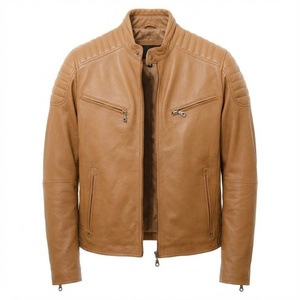 Dernière conception 2026 – Blousons en cuir pour hommes avec services OEM, poches zippées personnalisées - Product Image 1