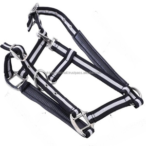 Correa de nailon Premium, cabestro de nailon duradero de dos tonos con forro negro cosido y accesorios de níquel ajustables sólidos - Product Image 5