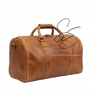 Sac de voyage vintage en cuir véritable, sac de week-end fait main, sac de nuit, bagage, OEM ODM, logo personnalisé - Product Image 1