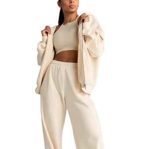 Qualité supérieure Sweats à capuche pour femmes 100% coton Matériel Streetwear Style Logo personnalisé avec poches Sweat à capuche pour femmes - Product Image 3