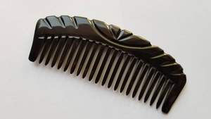 Peine de cuerno natural ecológico para desenredar el cabello, cuidado suave del cabello y herramienta de masaje delicado del cuero cabelludo - Product Image 4