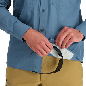 Camisa de pesca de manga corta con botones para hombre personalizada, camisas de pesca al aire libre con protección solar UV de secado rápido - Product Image 4