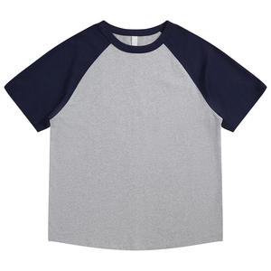 Custom Men Raglan Sleeve T Shirt Contrast Color Cotton <b>Baseball</b> Tee Casual Streetwear Summer Blank Top Custom Logo Men Casual Ra - Product Image 6