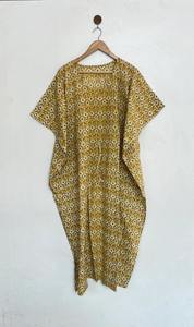 Caftán de Algodón para Mujer, Traje de Noche, Vestido Largo Informal, Cintura Natural, Perfecto como Cubrebañador, Regalo para Mamá - Product Image 5