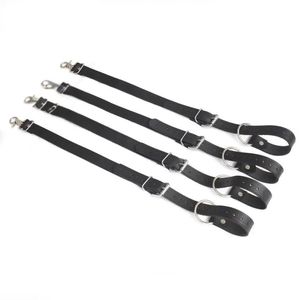 Juego de Correas de Seguridad para Cama, de Piel de Oveja, Ajustables para Muñecas y Tobillos, con Hebilla de Acero y 4.5 cm de Ancho - Product Image 1