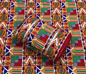 Tissu en coton résistant à l'eau, imprimé à la cire Ankara africaine traditionnelle, motif géométrique, tissé, pour robes de femmes et de garçons - Product Image 3