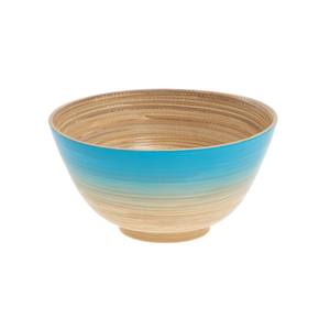 Bol de service en bambou poli fait main au design élégant, ustensile de cuisine écologique et non toxique, idéal pour salades, aliments et fruits - Product Image 1