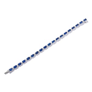 14K Gold Lab Grown Emerald Cut Diamond Bracelet-IGI Certified for Wedding Party & Gift - Product Image 2