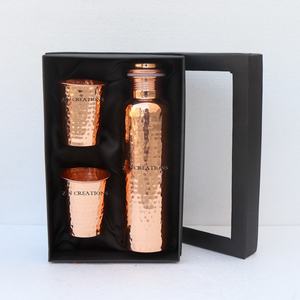Copper Water <b>Bottle</b> 1L Portable Minimalist Design for Travel - Product Image 4
