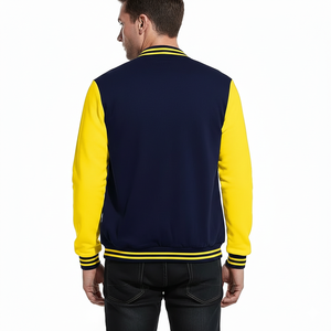 Chaqueta Varsity de Invierno para Hombre, de Alta Calidad, con Parches, Impermeable y Resistente al Viento, con Bordado Frontal Personalizado, Venta al Por Mayor, Libre de Impuestos en EE. UU. - Product Image 2