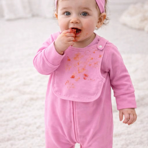 Mameluco Unisex Personalizable de Algodón 100% Orgánico para Bebé con Babero Desmontable, Ropa Suave y Transpirable para Recién Nacido, Regalo para Recién Nacido - Product Image 1