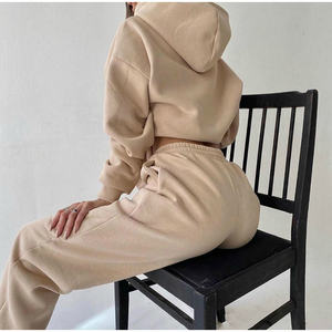 Conjunto Deportivo de Dos Piezas para Mujer, Estilo Vintage Lavado al Ácido, Sudadera y Pantalones Deportivos, Ropa Casual de Calle - Product Image 6