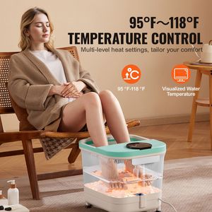 Bain de pieds pliable chauffant avec fonction de massage, température réglable 95-118°F, 30 rouleaux de massage, zone de massage des chevilles - Product Image 4