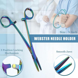 ชุดอุปกรณ์ผ่าตัดแบบมืออาชีพ 23 ชิ้น หลายสีรุ้ง สำหรับการศึกษากายวิภาคศาสตร์ พร้อมด้ามมีดผ่าตัดและใบมีด - Product Image 6