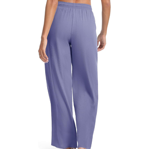 Pantalon décontracté streetwear à jambe large, coupe ample pour femme, en toile de haute qualité, couleur unie, taille mi-haute, hiver - Product Image 2
