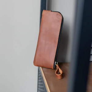 Luxury Top Grain Leather <b>Glasses</b> Pouch Scratch Resistant Eyewear Case Professional B2B Supply LGC-0027 - Product Image 1