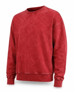 Premium Men Acid Wash <b>Sweatshirt</b> Washed Cotton Blend Pullover <b>Oversized</b> Fit Soft Texture <b>Vintage</b> Inspired Fashion Clothing - Product Image 6