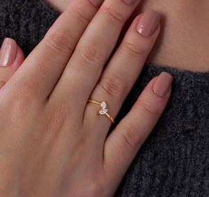 แหวนหมั้นเพชรทรงบริลเลียนต์ 14K ทองคำแท้ วินเทจ ได้รับการรับรองจาก IGI เพชรเพาะเลี้ยงในห้องปฏิบัติการ เครื่องประดับชั้นดี ของขวัญสำหรับงานแต่งงาน งานเลี้ยง - Product Image 5