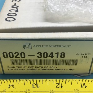 AMAT 0020-30418 ANILLO SUPERIOR, 8'', EXT CATH, DC, POLY - Equipo y Piezas de Semiconductores de Confianza de Global Legacy - Product Image 3