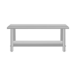 Tavolo da Lavoro in Acciaio Inox 60*24 con Ripiano Inferiore per Cucine Commerciali e Domestiche - Product Image 1
