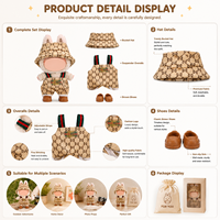Vêtements de poupée portables, tenues pour figurines en boîte mystère, chemises et hauts, ensemble décontracté mignon, tissu de haute qualité, mode unisexe 5+