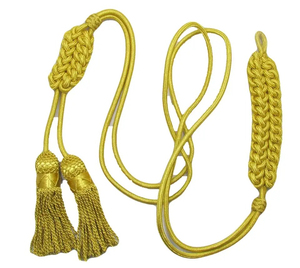 Custom Logo Decorative Aiguillettes Premium Quality Handcrafted <b>Braided</b> Cords with OEM Size Private Label Wholesale Supplier - Product Image 5
